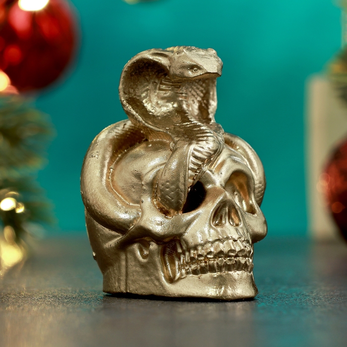 Новый год. Символ 2025. Фигура Новый год. Символ 2025. Фигура "Змея с черепом" 6см