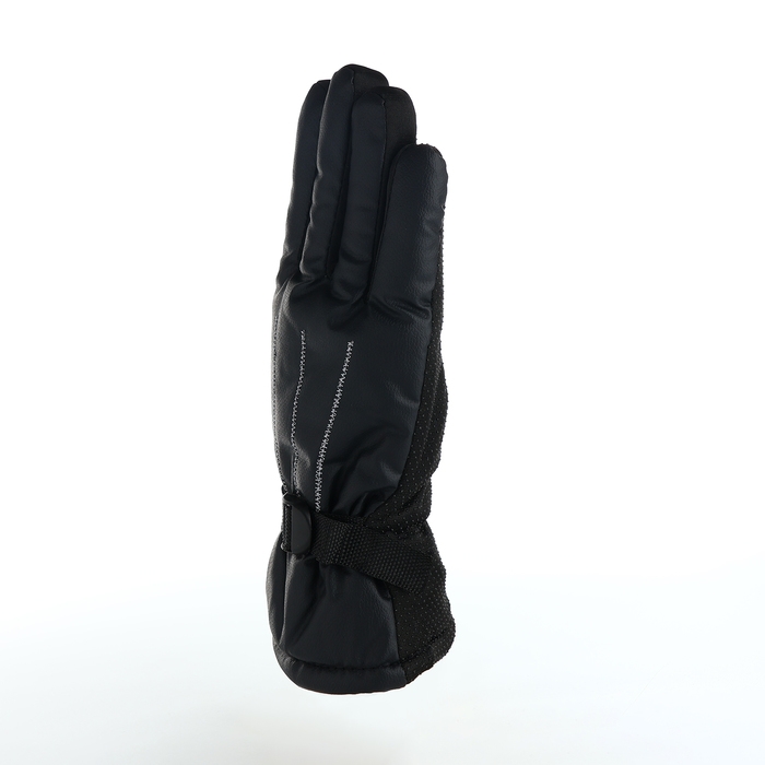 Перчатки мужские, безразмерные, с утеплителем, цвет чёрный Перчатки мужские, безразмерные, с утеплителем, цвет чёрный