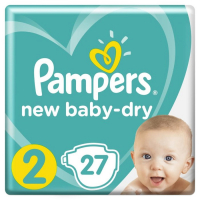 Подгузники Pampers New Baby-Dry, размер 2, 27 шт.