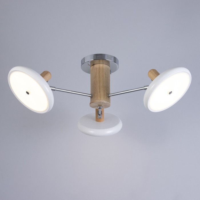 Люстра Люстра "Джулия" 3хLED 72Вт 3000-6000К бело-хромовый 62х62х22 см