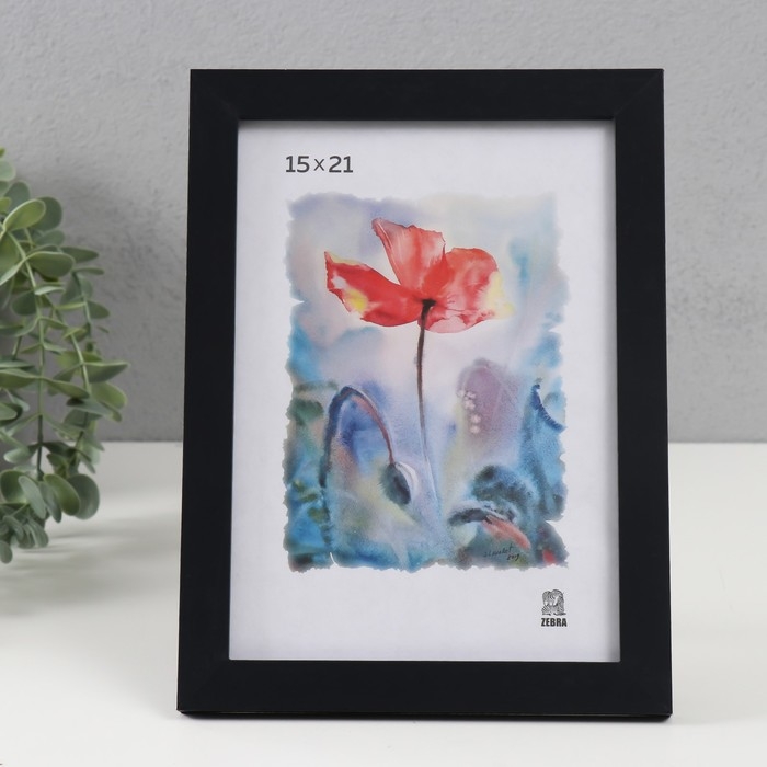 Фоторамка МДФ (108) 15х21 см, цвет чёрный Фоторамка МДФ (108) 15х21 см, цвет чёрный