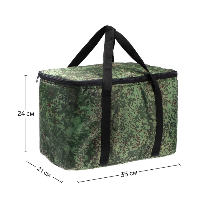Термосумка Cartage Т-18, камуфляж пиксель, 18 л, 35х21х24 см Термосумка Cartage Т-18, камуфляж пиксель, 18 л, 35х21х24 см