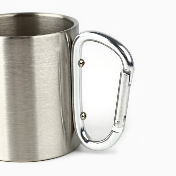 Кружка туристическая с карабином &laquo;Туризм&raquo;, 180 мл