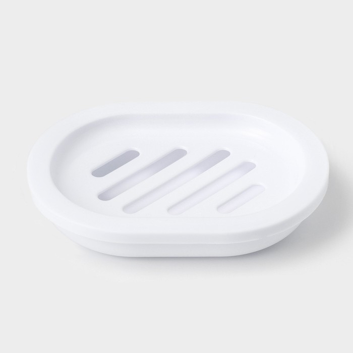 Набор для ванной «Эталон», 4 предмета: дозатор для мыла, мыльница, 2 стакана, 24×8×17 см, цвет белый Набор для ванной «Эталон», 4 предмета: дозатор для мыла, мыльница, 2 стакана, 24×8×17 см, цвет белый