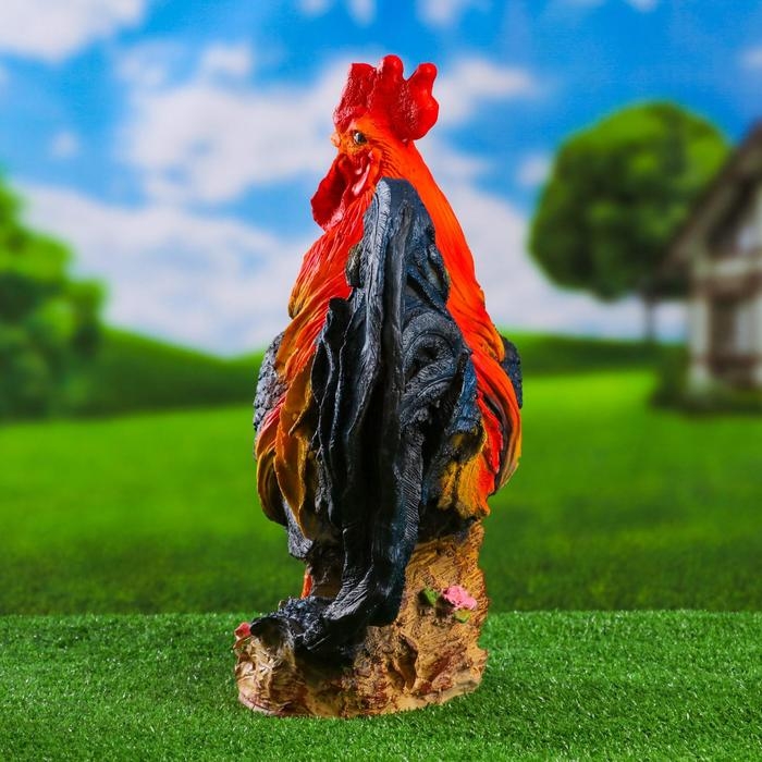 Садовая фигура Садовая фигура "Петух андалузский" 46х42х23см