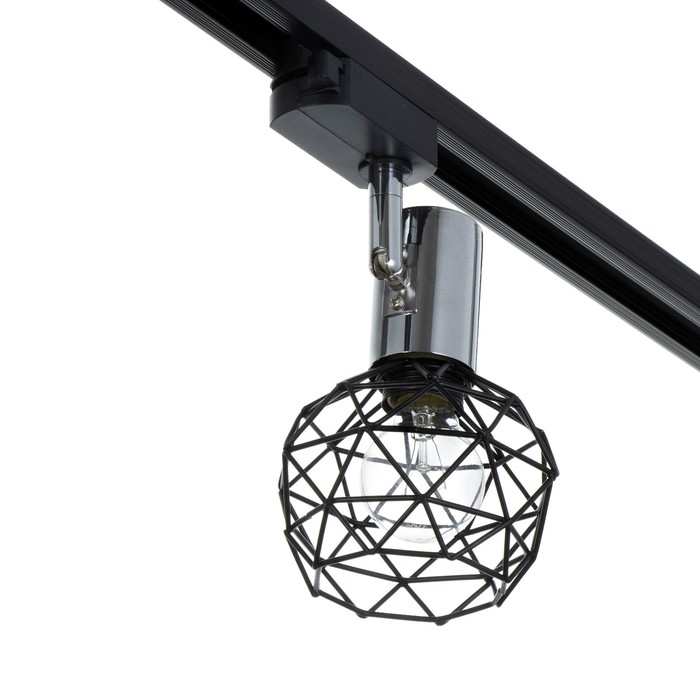 Светильник трековый Светильник трековый "Арпи" Е14 40Вт черный 15х12х18см