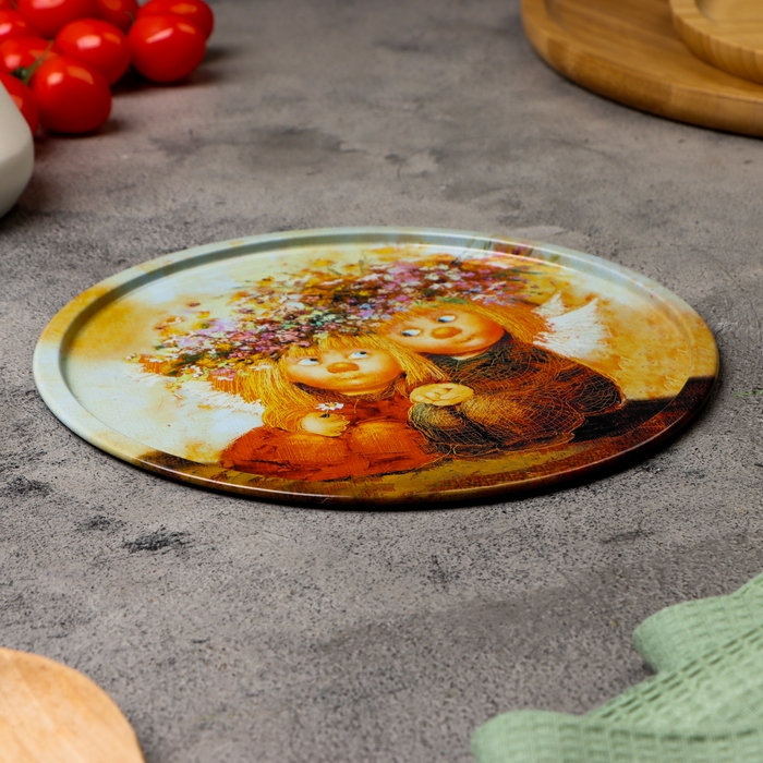 Тарелка декоративная Тарелка декоративная "Первая любовь", 20 х 0,4 х 0,32 см, металл