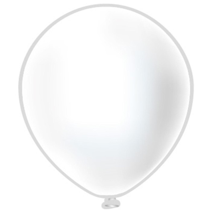 Шар латексный 14 Шар латексный 14", пастель, набор 50 шт., цвет белый