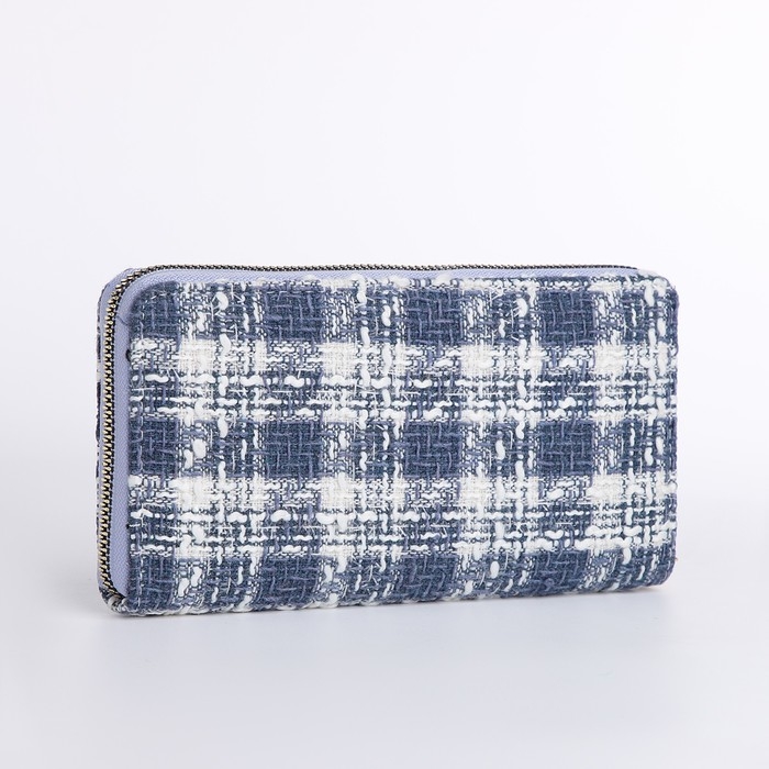 Кошелёк женский на молнии, цвет голубой Кошелёк женский на молнии, цвет голубой