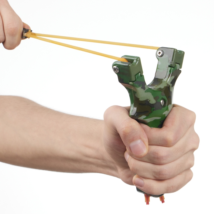 Рогатка спортивная Рогатка спортивная "Камуфляж" со жгутом для стрельбы стрелами, пластик, 15 см