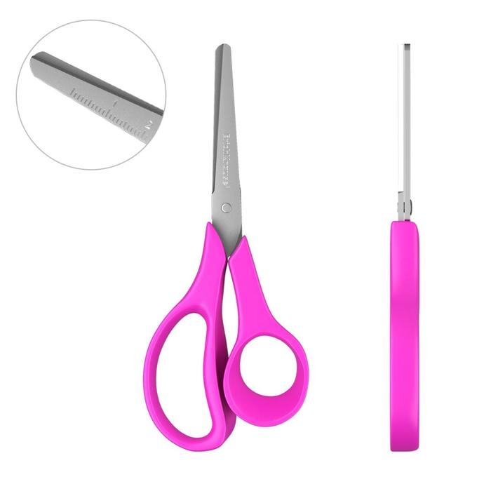 Ножницы детские для левшей 14 см, ErichKrause Joy Ergo, с закруглёнными концами лезвий и линейкой, МИКС Ножницы детские для левшей 14 см, ErichKrause Joy Ergo, с закруглёнными концами лезвий и линейкой, МИКС