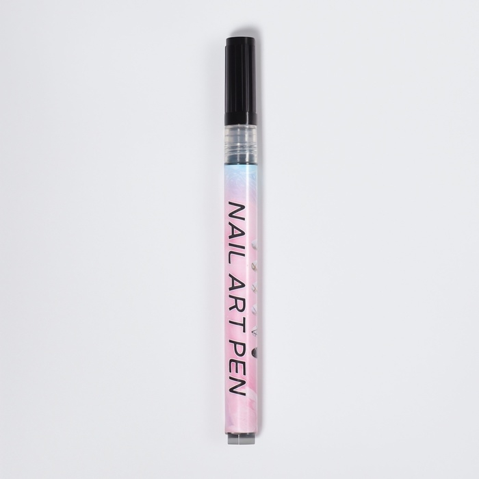 Маркер для дизайна ногтей, тонкий, акриловый, 13,7 см, цвет чёрный Маркер для дизайна ногтей, тонкий, акриловый, 13,7 см, цвет чёрный