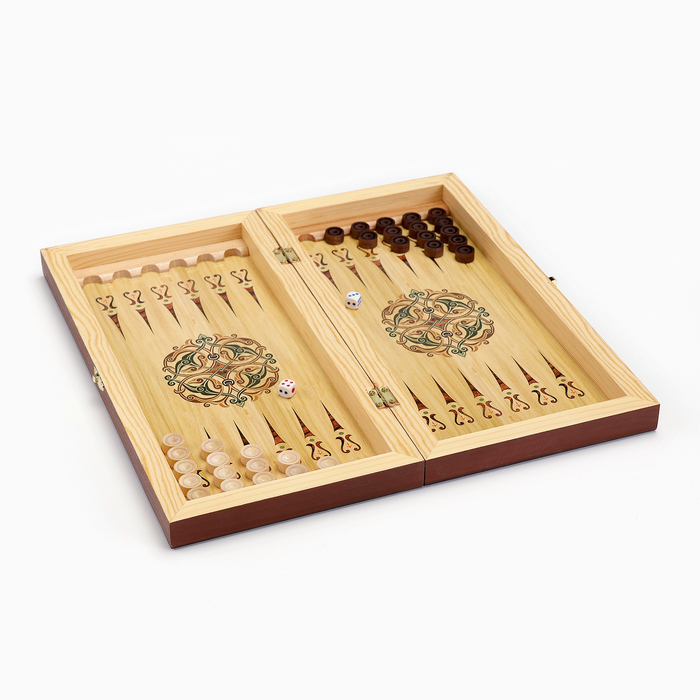 Настольные игры 3 в 1: шахматы, шашки, нарды, деревянные, большие, 40 х 40 см Настольные игры 3 в 1: шахматы, шашки, нарды, деревянные, большие, 40 х 40 см