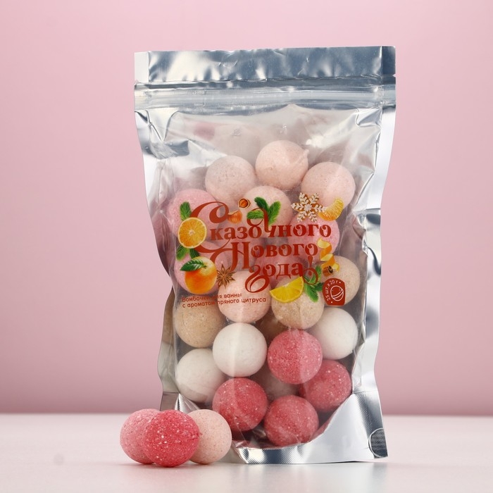Подарочный набор косметики «Сказочного Нового Года!», бомбочки для ванны, 25 х 20 г, ЧИСТОЕ СЧАСТЬЕ Подарочный набор косметики «Сказочного Нового Года!», бомбочки для ванны, 25 х 20 г, ЧИСТОЕ СЧАСТЬЕ