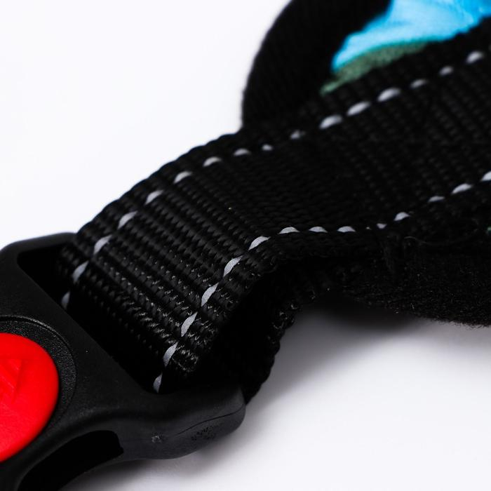 Шлейка К7 мягкая светоотражающая, размер XL, ОГ 74-92 см, вес 28-47,5 кг, голубая хаки Шлейка К7 мягкая светоотражающая, размер XL, ОГ 74-92 см, вес 28-47,5 кг, голубая хаки