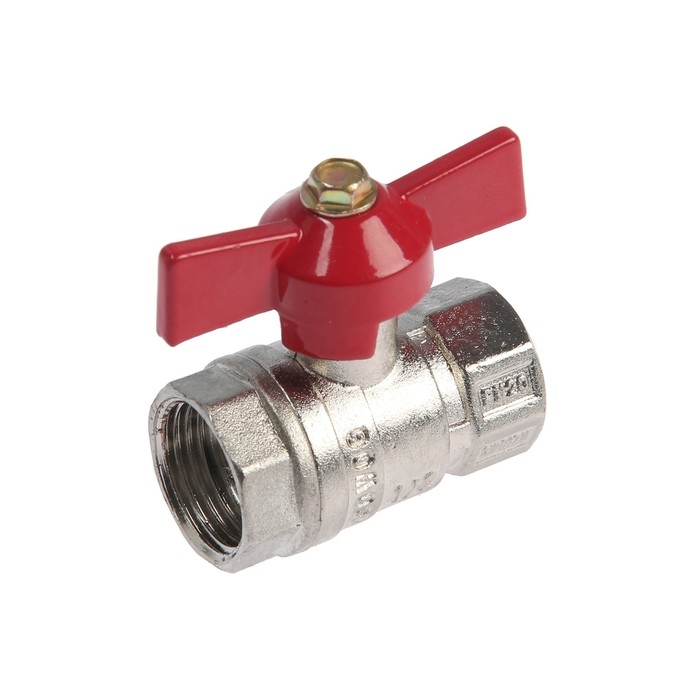 Кран шаровой ZEIN engr, внутренняя резьба 1/2 Кран шаровой ZEIN engr, внутренняя резьба 1/2", бабочка, цинк