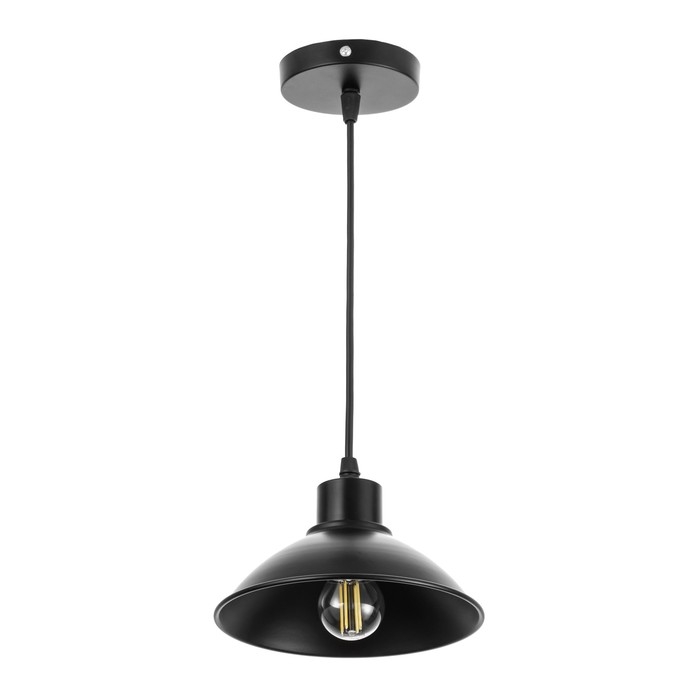 Светильник Светильник "Артена" 1xE27 40Вт черный 18х18х6-106 см