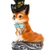 Садовая Фигура 24 х 15 х 16 см полистоун Лиса в шляпе