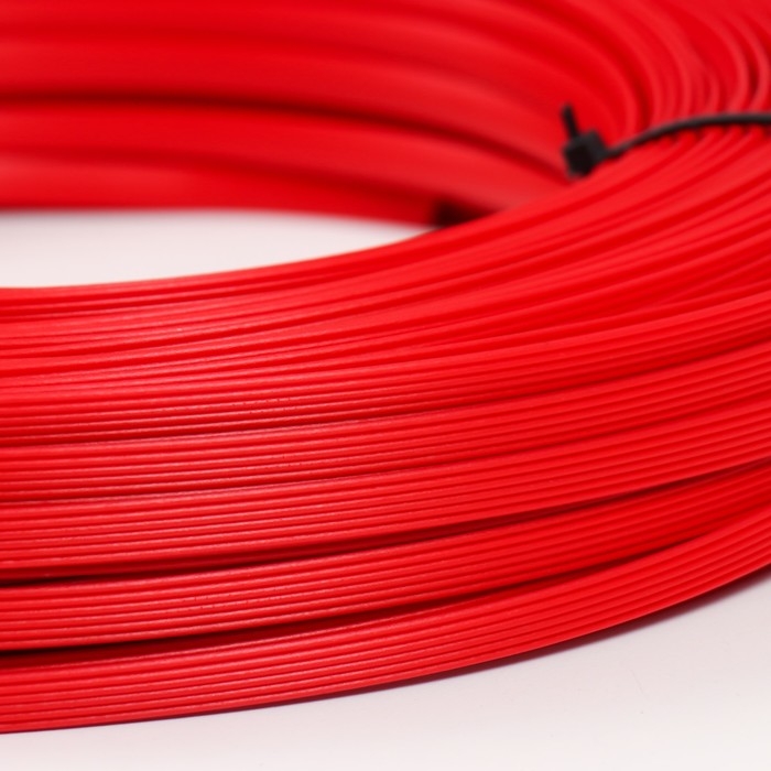 Ротанг искусственный 8 мм 100 м волна (красный) Ротанг искусственный 8 мм 100 м волна (красный)