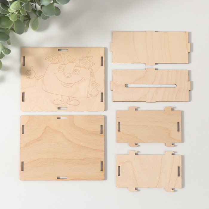 Копилка Копилка "Кошелёк" 13х10х5 см (набор 6 деталей)