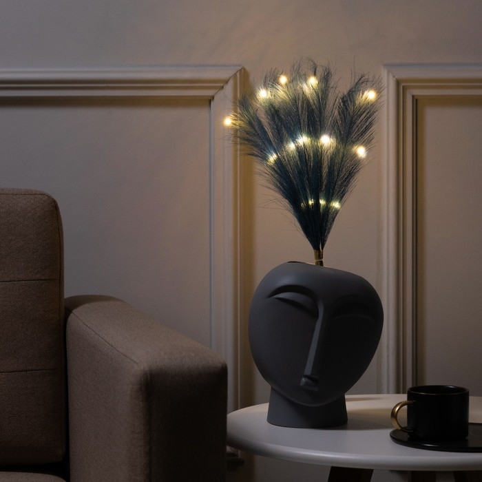 Ветка светодиодная лазурная, 56 см, 15 LED, батарейки ААх2 (не в комплекте), свечение теплое белое Ветка светодиодная лазурная, 56 см, 15 LED, батарейки ААх2 (не в комплекте), свечение теплое белое