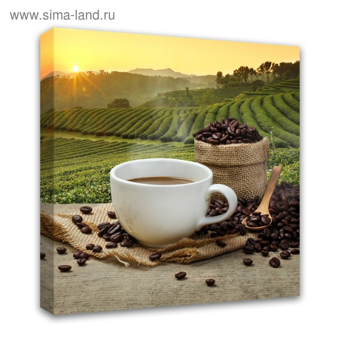 Картина на подрамнике Картина на подрамнике "Ароматный кофе" 40*40 см