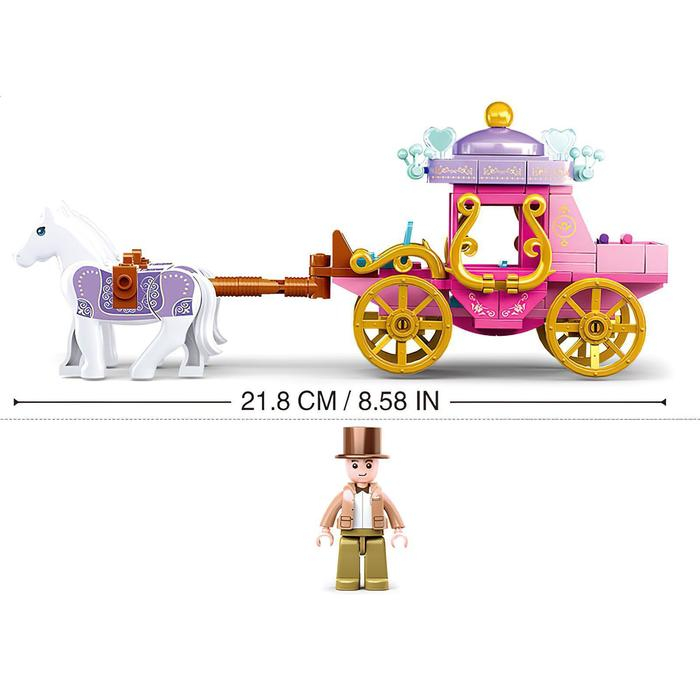 Конструктор блочный «Карета», 139 деталей Конструктор блочный «Карета», 139 деталей