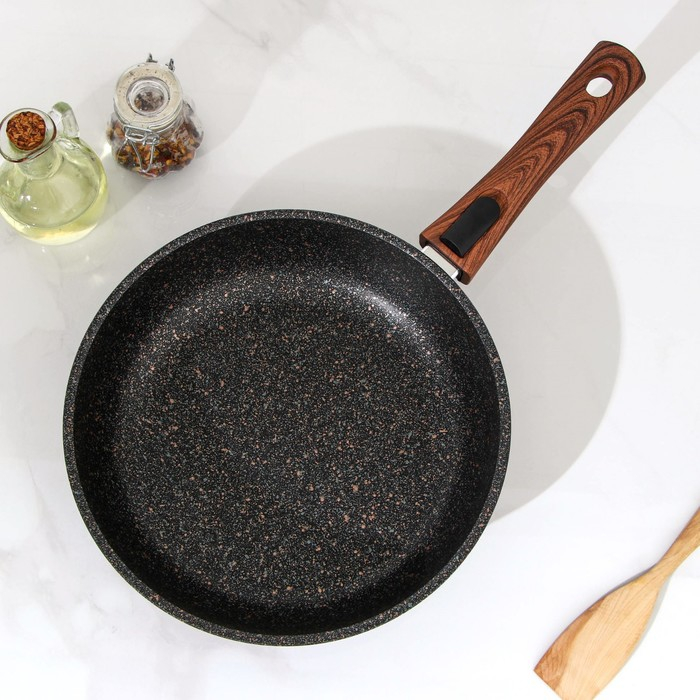 Сковорода Granit ultra original, d=26 см, съёмная ручка, антипригарное покрытие, цвет чёрный Сковорода Granit ultra original, d=26 см, съёмная ручка, антипригарное покрытие, цвет чёрный