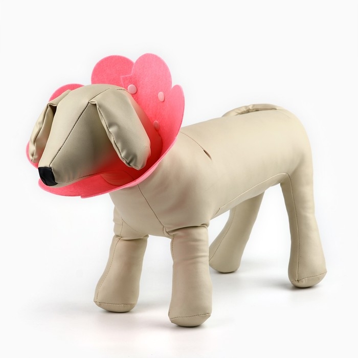 Ветеринарный защитный воротник для кошек и собак, розовый, размер S (обх. шеи 9-11 см) Ветеринарный защитный воротник для кошек и собак, розовый, размер S (обх. шеи 9-11 см)