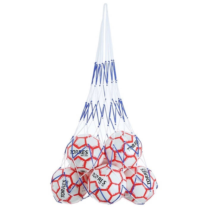 Сетка для переноски мячей ONLYTOP, на 10 мячей, нить 2 мм, цвета МИКС Сетка для переноски мячей ONLYTOP, на 10 мячей, нить 2 мм, цвета МИКС