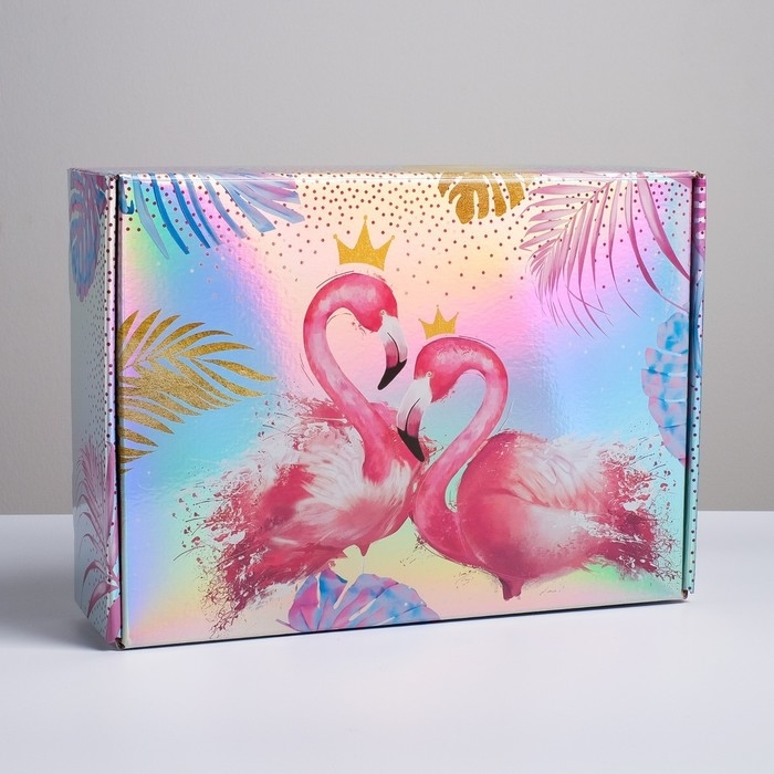 Коробка подарочная складная, упаковка, «Тропики», 30,5 х 22 х 9,5 см Коробка подарочная складная, упаковка, «Тропики», 30,5 х 22 х 9,5 см