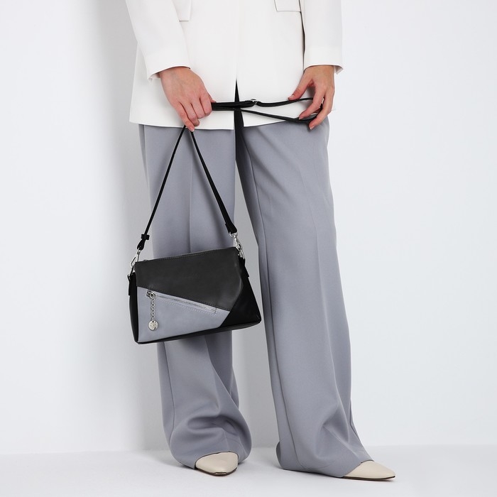 Сумка кросс-боди на молнии, цвет серый Сумка кросс-боди на молнии, цвет серый