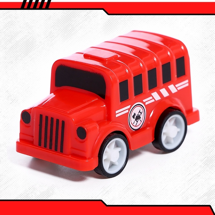 Набор машин «Пожарная», 4 машинки и вертолёт, инерция Набор машин «Пожарная», 4 машинки и вертолёт, инерция