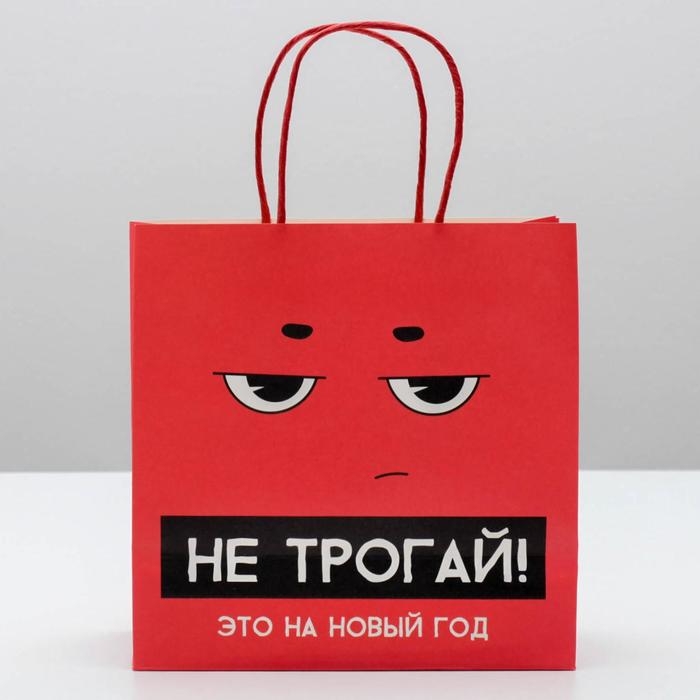 Пакет подарочный новогодний «Это на новый год», 22 х 22 х 11 см, Новый год Пакет подарочный новогодний «Это на новый год», 22 х 22 х 11 см, Новый год