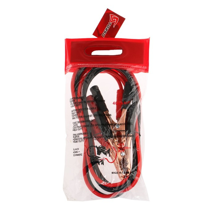 Провода пусковые TORSO, 400 А, -30°/+80°, 2.5 м, 12/24 В Провода пусковые TORSO, 400 А, -30°/+80°, 2.5 м, 12/24 В