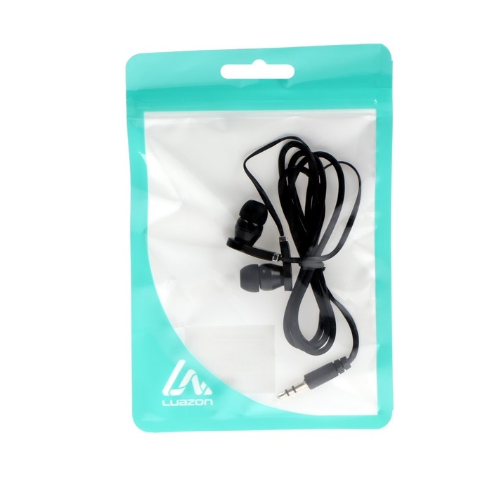 Наушники LuazON W-18, вакуумные, чёрные