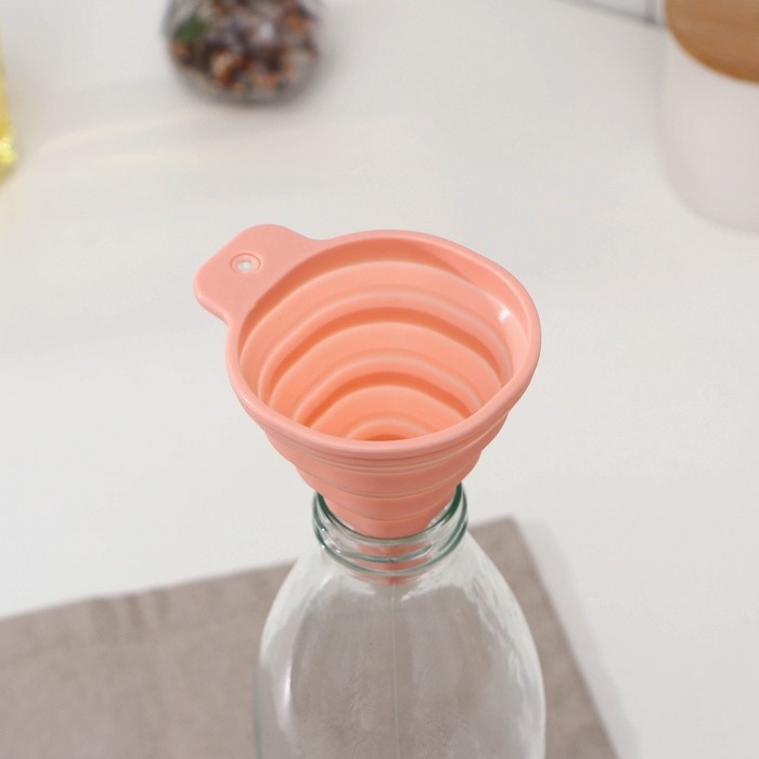 Воронка складная Доляна «Квадро», 7×9 см, цвет МИКС Воронка складная Доляна «Квадро», 7×9 см, цвет МИКС