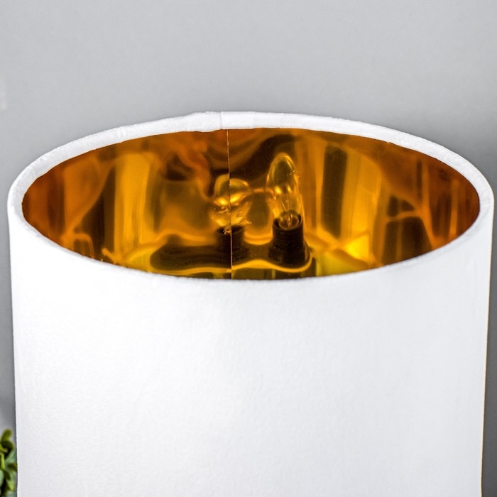 Настольная лампа Настольная лампа "Бархат" Е27 40Вт бежевый 24х24х42см