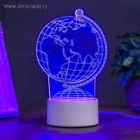 Светильник "Глобус" LED RGB от сети 9,5x11x18 см RISALUX