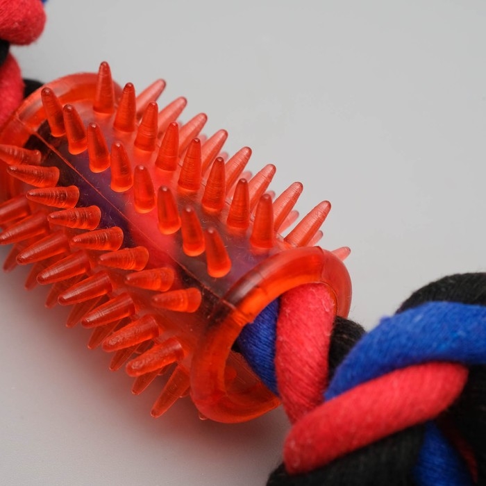 Игрушка тренировочная канатная Игрушка тренировочная канатная "Зубочистка", 65 г, микс цветов