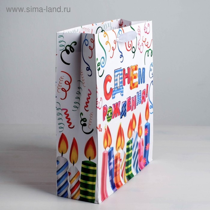 Пакет подарочный ламинированный вертикальный, упаковка, &laquo;Яркого праздника&raquo;, ML 23 х 27 х 8 см