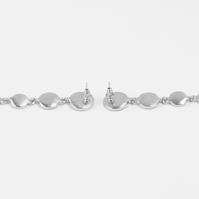 Серьги ассорти «Геометрия» круги, цвет серебро Серьги ассорти «Геометрия» круги, цвет серебро