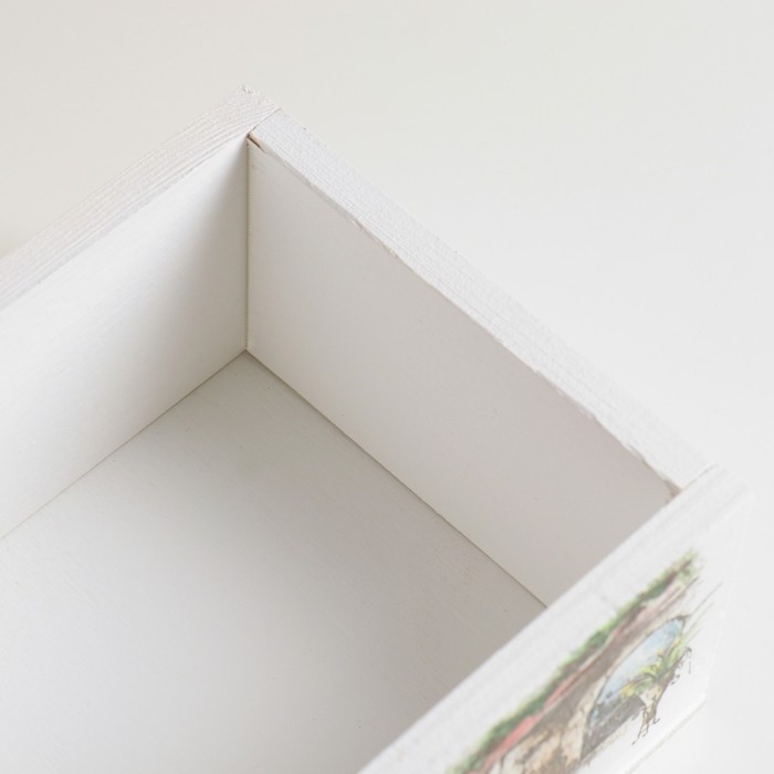 Кашпо флористическое деревянное  Кашпо флористическое деревянное " ПРОВАНС №12" 24,5х14,5х8 см