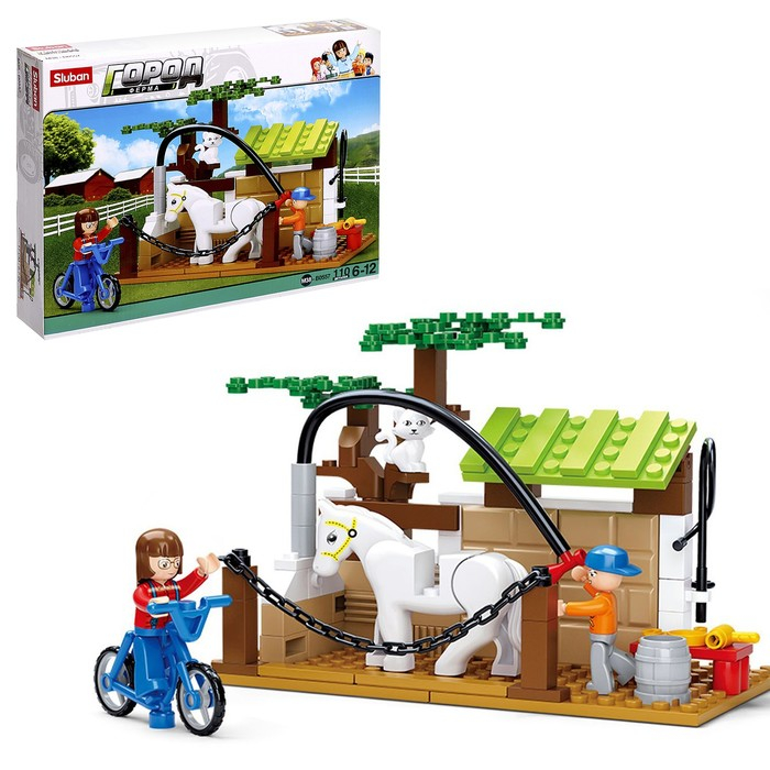 Конструктор &laquo;Конюшня&raquo;, 110 деталей
