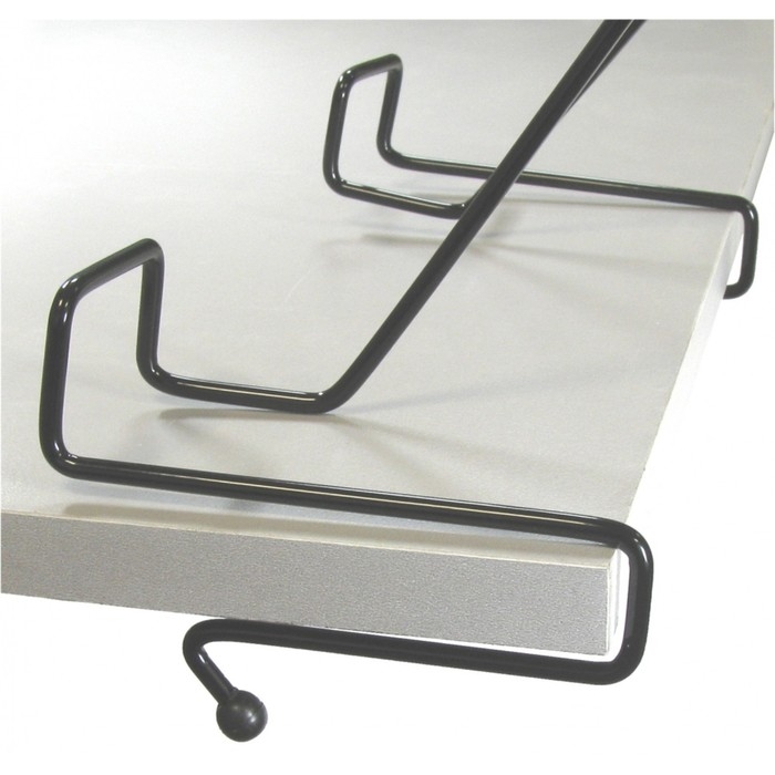 Подставка для книг, металлическая, для парт толщиной до 20 мм, чёрная Подставка для книг, металлическая, для парт толщиной до 20 мм, чёрная