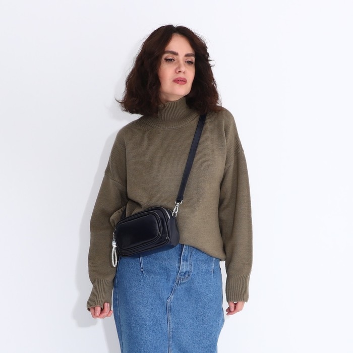 Сумка кросс-боди на молнии, цвет синий Сумка кросс-боди на молнии, цвет синий