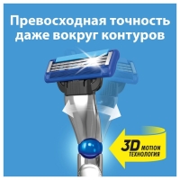 Сменные кассеты Gillette Mach 3 Turbo Aloe, 3 лезвия, 8 шт