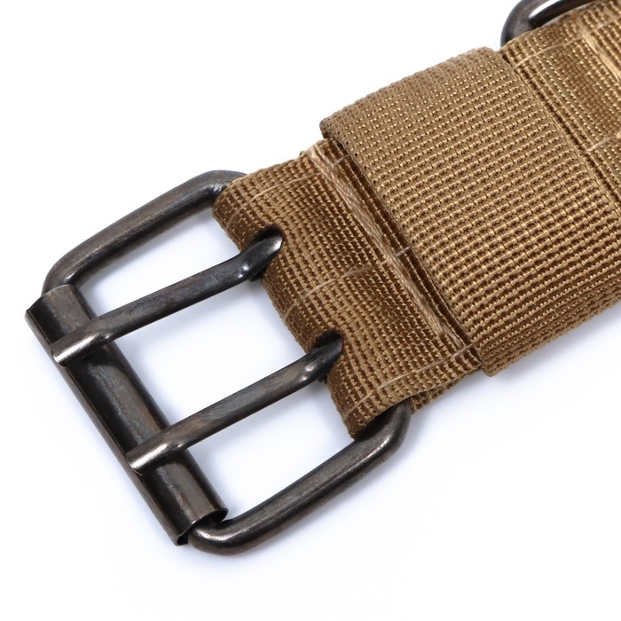 Ошейник с мягкой подкладкой, 59 х 4 см, ОШ 35-45 см, песочный Ошейник с мягкой подкладкой, 59 х 4 см, ОШ 35-45 см, песочный