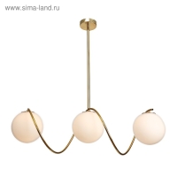 Люстра "Спираль" 3х40Вт E27 золото 20х80х90 см BayerLux