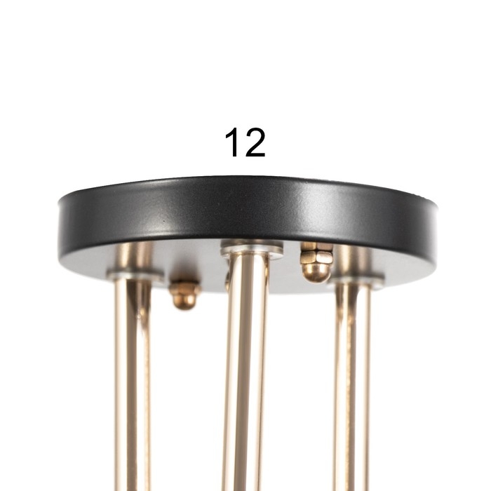 Люстра Люстра "Рузанна" 3хЕ27 40Вт черно-золотой 58х58х27 см BayerLux